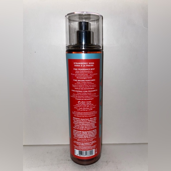 Bath & Body Works Strawberry Soda Fine Fragrance Mist 8oz Discontinued New - Picture 2 of 3